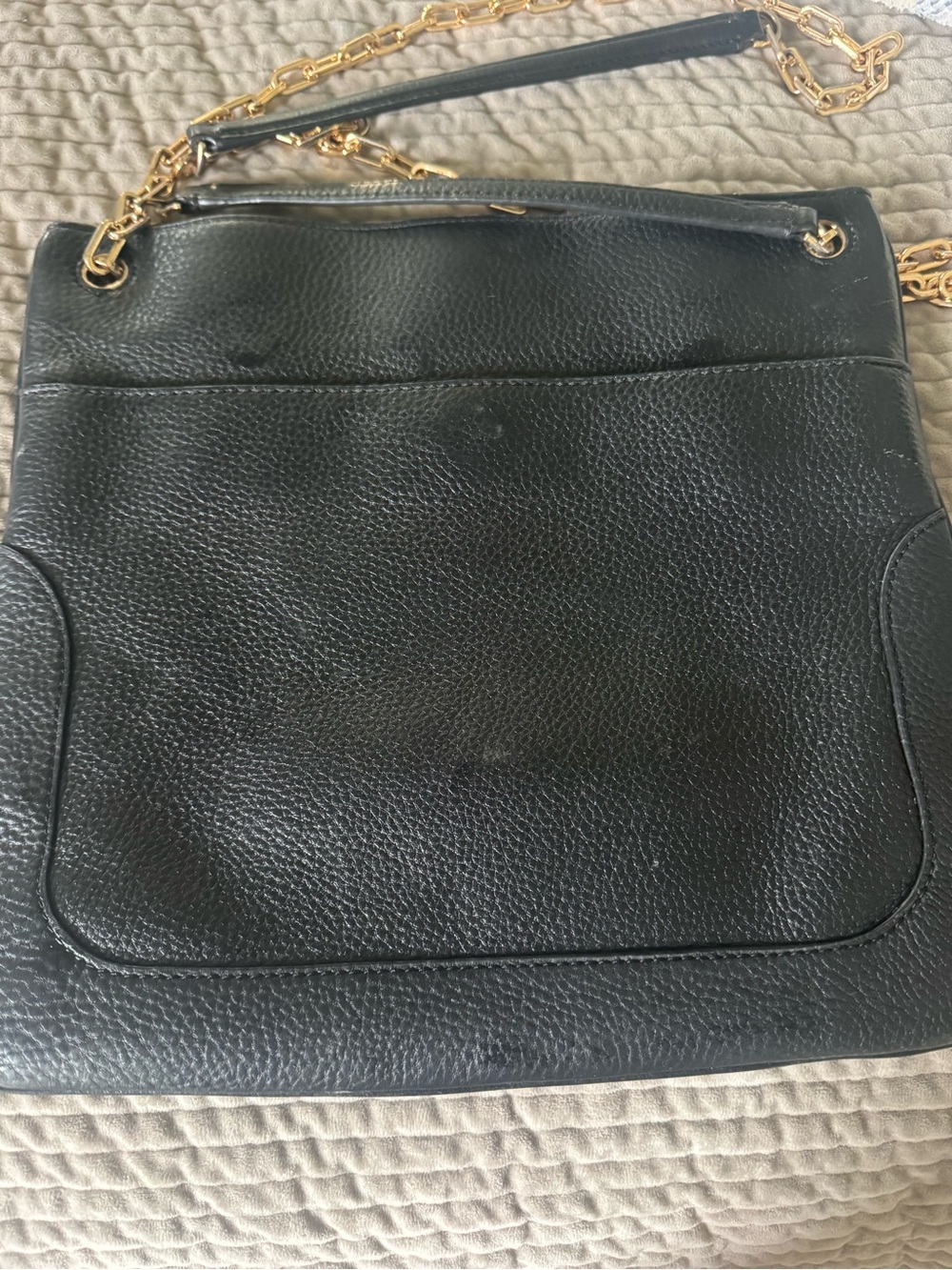 Tory Burch Black Leather Chain-Strap Shoulder Bag